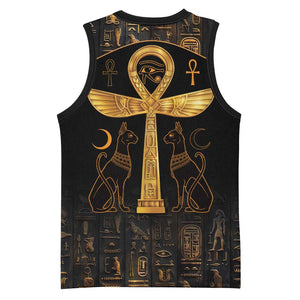 Ankh with Eye of Horus Basketball Jersey Ancient Egypt Culture - African Pride