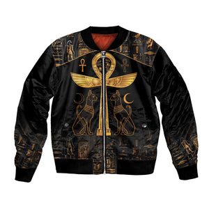 Ankh with Eye of Horus Bomber Jacket Ancient Egypt Culture