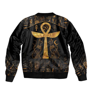Ankh with Eye of Horus Bomber Jacket Ancient Egypt Culture