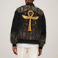 Ankh with Eye of Horus Bomber Jacket Ancient Egypt Culture