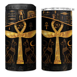 Ankh with Eye of Horus 4 in 1 Can Cooler Tumbler Ancient Egypt Culture