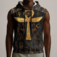 Ankh with Eye of Horus Sleeveless Hoodie Ancient Egypt Culture - African Pride