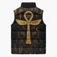 Ankh with Eye of Horus Sleeveless Puffer Jacket Ancient Egypt Culture