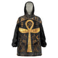 Ankh with Eye of Horus Wearable Blanket Hoodie Ancient Egypt Culture