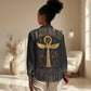 Ankh with Eye of Horus Women Casual Shirt Ancient Egypt Culture LT9