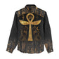 Ankh with Eye of Horus Women Casual Shirt Ancient Egypt Culture LT9
