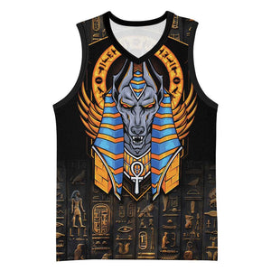 Egyptian Anubis Basketball Jersey Ancient Egypt Culture - African Pride