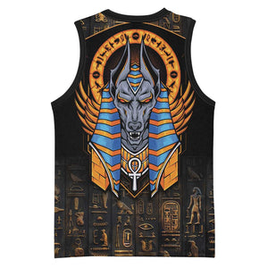 Egyptian Anubis Basketball Jersey Ancient Egypt Culture - African Pride