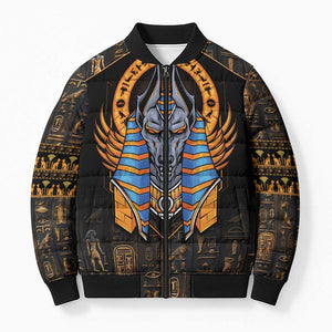 Egyptian Anubis Bomber Puffer Jacket Ancient Egypt Culture