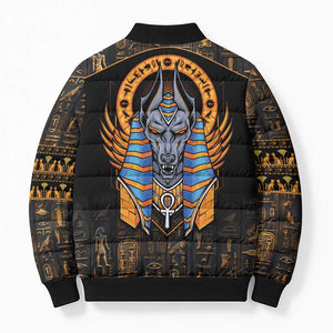 Egyptian Anubis Bomber Puffer Jacket Ancient Egypt Culture