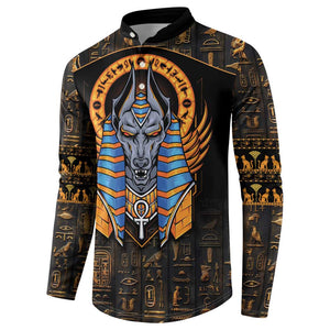 Egyptian Anubis Button Sweatshirt Ancient Egypt Culture