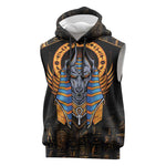 Egyptian Anubis Sleeveless Hoodie Ancient Egypt Culture - African Pride
