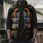 Egyptian Anubis Sleeveless Puffer Jacket Ancient Egypt Culture