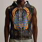 Egyptian Anubis Sleeveless Zip Hoodie Ancient Egypt Culture - African Pride