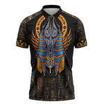 Egyptian Anubis Zipper Polo Shirt Ancient Egypt Culture