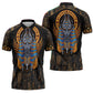 Egyptian Anubis Zipper Polo Shirt Ancient Egypt Culture