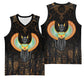 Winged Egypt Cats Basketball Jersey Ancient Egypt Culture - African Pride