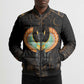 Winged Egypt Cats Bomber Puffer Jacket Ancient Egypt Culture