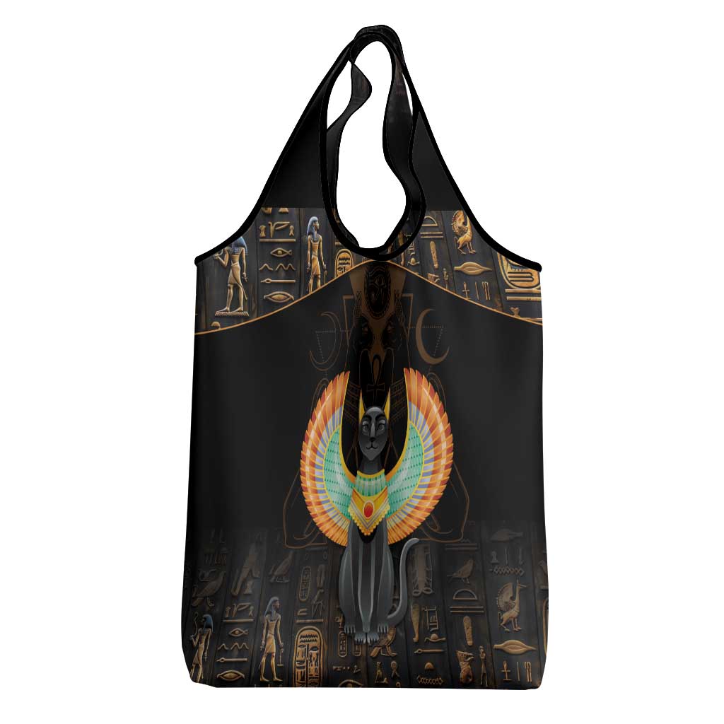 Winged Egypt Cats Grocery Bag Ancient Egypt Culture