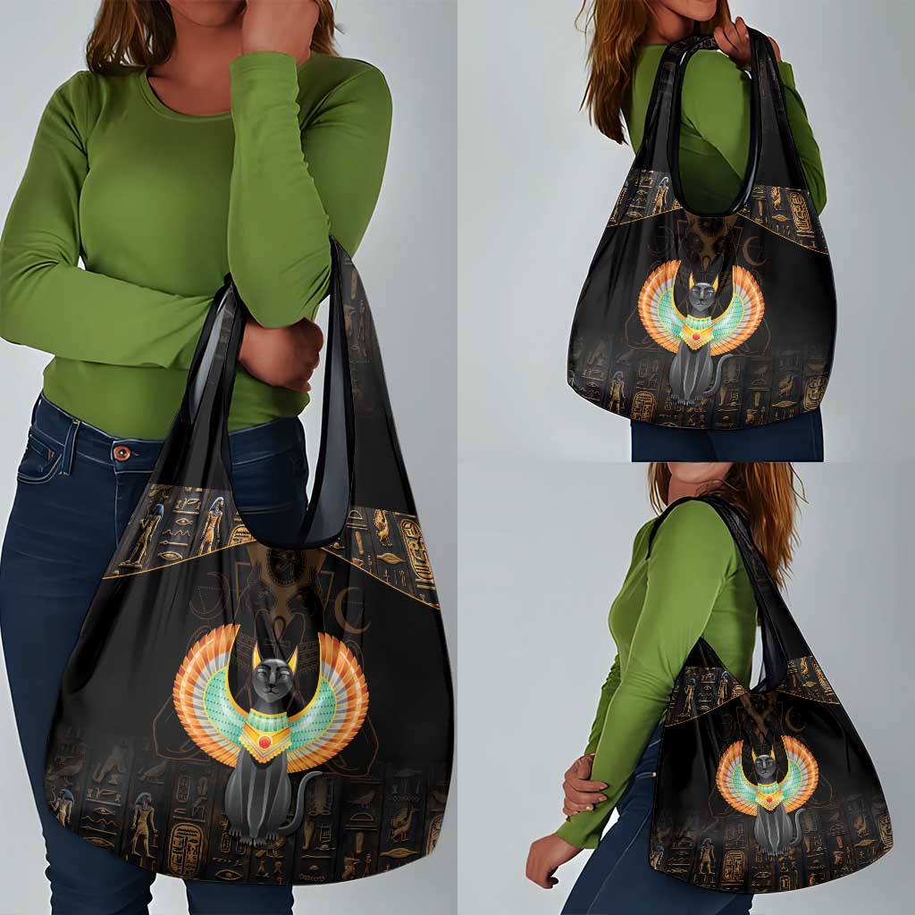 Winged Egypt Cats Grocery Bag Ancient Egypt Culture