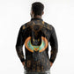 Winged Egypt Cats Long Sleeve Polo Shirt Ancient Egypt Culture
