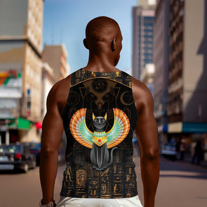 Winged Egypt Cats Men Tank Top Ancient Egypt Culture