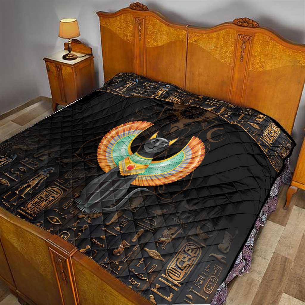 Winged Egypt Cats Quilt Ancient Egypt Culture