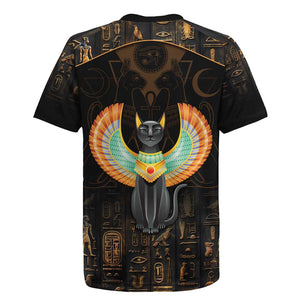 Winged Egypt Cats Rugby Jersey Ancient Egypt Culture