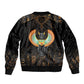 Winged Egypt Cats Sleeve Zip Bomber Jacket Ancient Egypt Culture