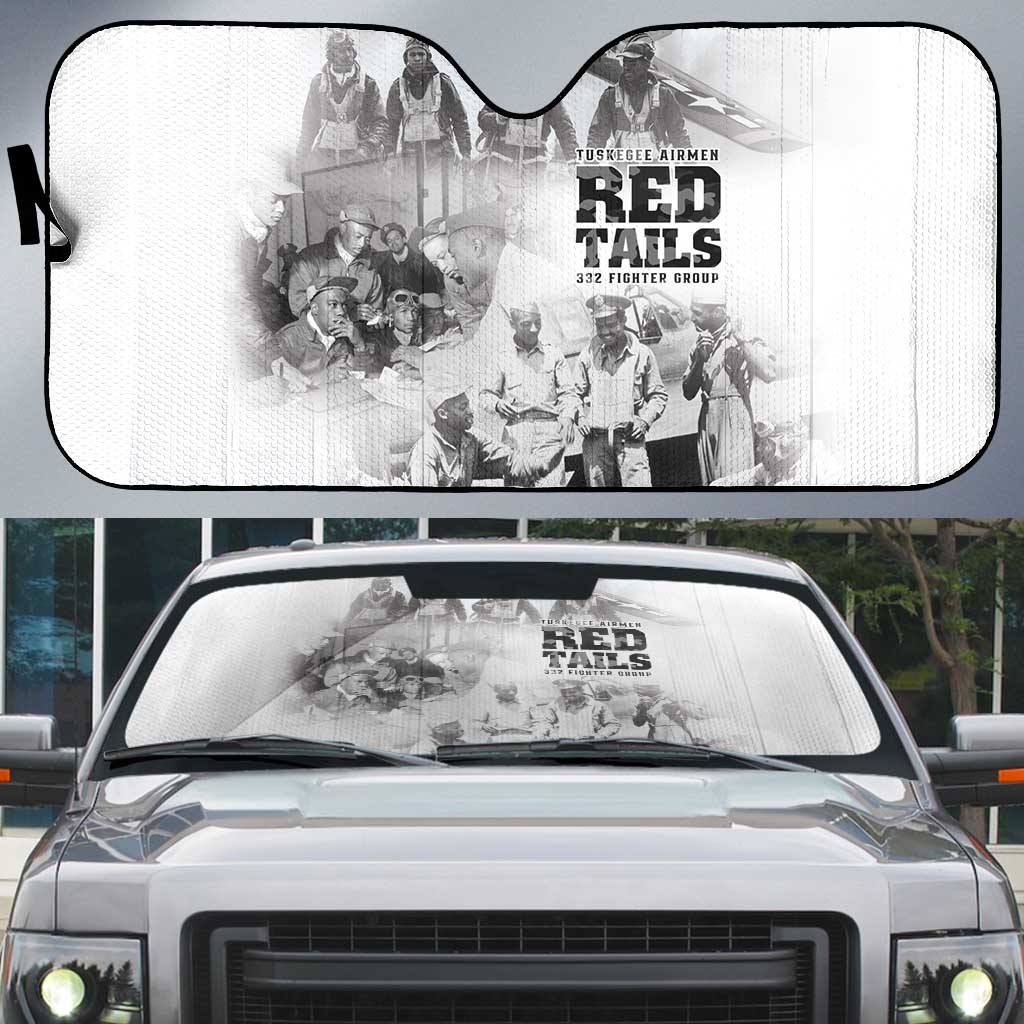 Tuskegee Airmen 332nd Fighter Group Auto Sun Shade The First to Fly with Honor