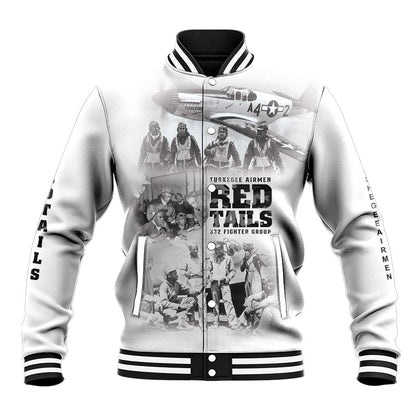 Tuskegee Airmen 332nd Fighter Group Baseball Jacket The First to Fly with Honor - African Pride