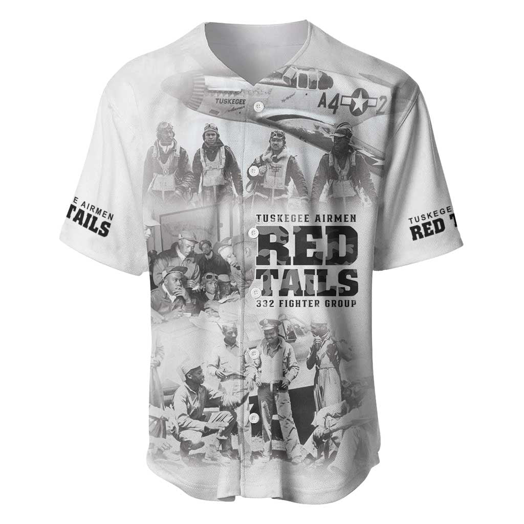 Tuskegee Airmen 332nd Fighter Group Baseball Jersey The First to Fly with Honor - African Pride