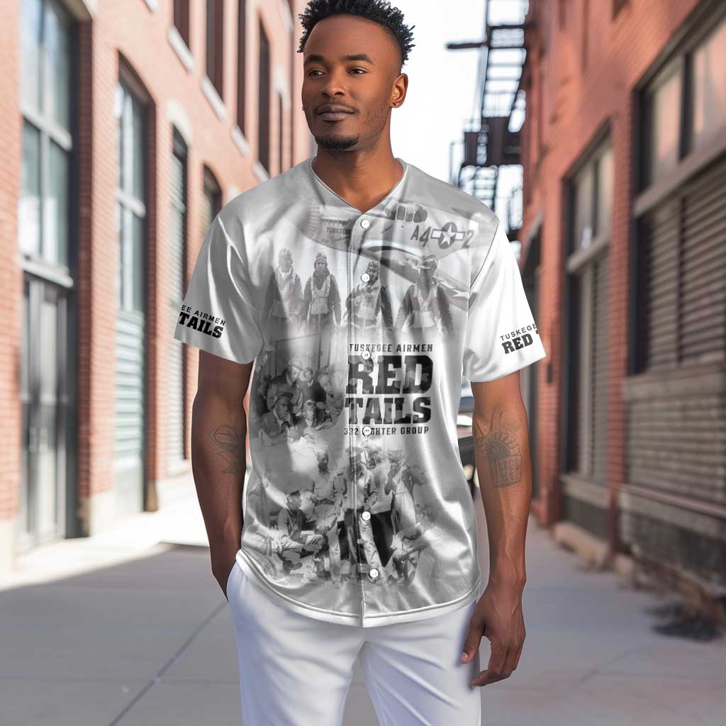 Tuskegee Airmen 332nd Fighter Group Baseball Jersey The First to Fly with Honor - African Pride