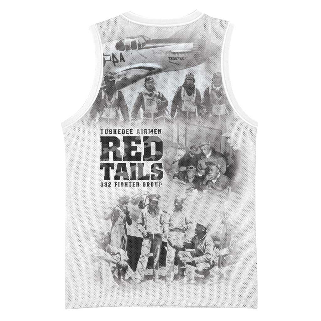 Tuskegee Airmen 332nd Fighter Group Basketball Jersey The First to Fly with Honor - African Pride