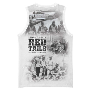 Tuskegee Airmen 332nd Fighter Group Basketball Jersey The First to Fly with Honor - African Pride