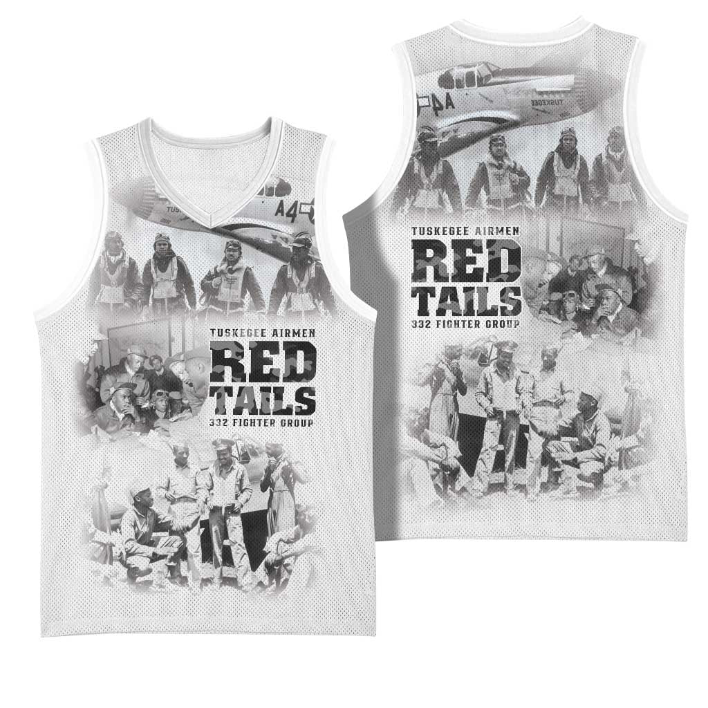 Tuskegee Airmen 332nd Fighter Group Basketball Jersey The First to Fly with Honor - African Pride