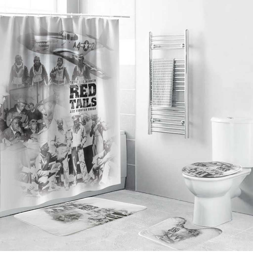 Tuskegee Airmen 332nd Fighter Group Bathroom Set The First to Fly with Honor