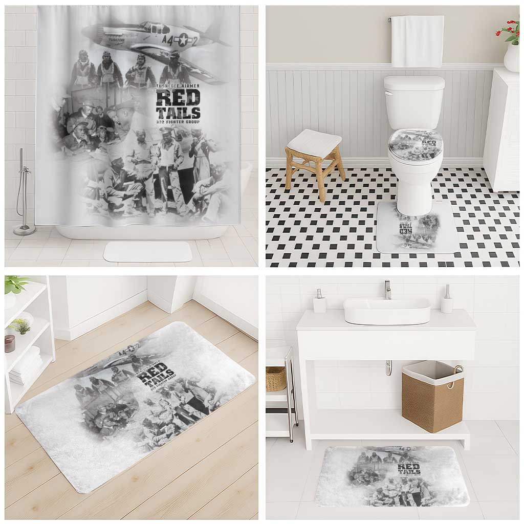 Tuskegee Airmen 332nd Fighter Group Bathroom Set The First to Fly with Honor