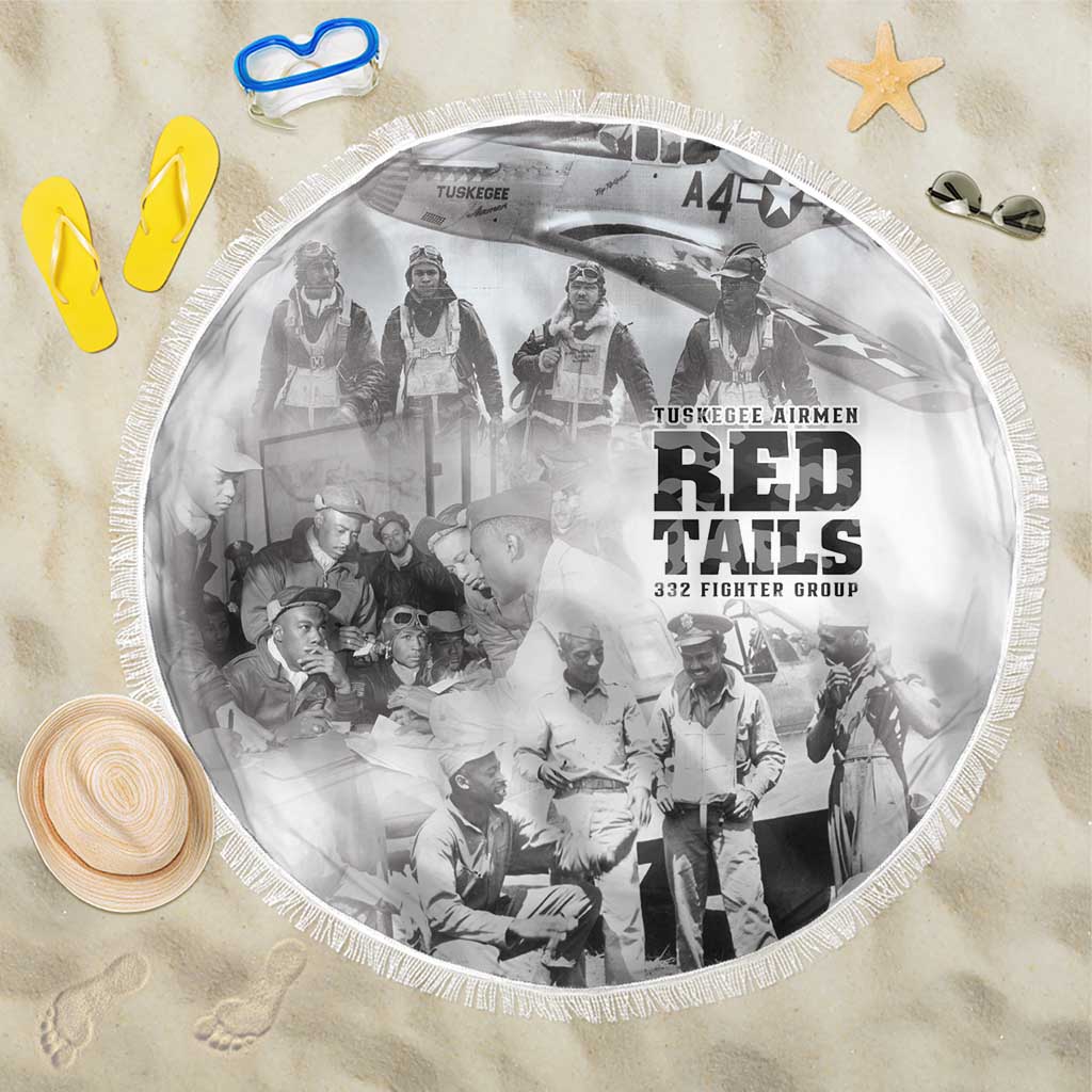 Tuskegee Airmen 332nd Fighter Group Beach Blanket The First to Fly with Honor - African Pride