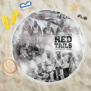 Tuskegee Airmen 332nd Fighter Group Beach Blanket The First to Fly with Honor - African Pride