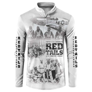 Tuskegee Airmen 332nd Fighter Group Button Sweatshirt The First to Fly with Honor