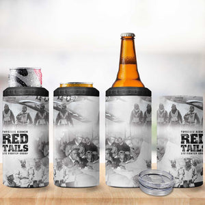 Tuskegee Airmen 332nd Fighter Group 4 in 1 Can Cooler Tumbler The First to Fly with Honor - African Pride