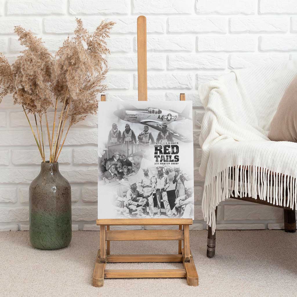 Tuskegee Airmen 332nd Fighter Group Canvas Wall Art The First to Fly with Honor - African Pride