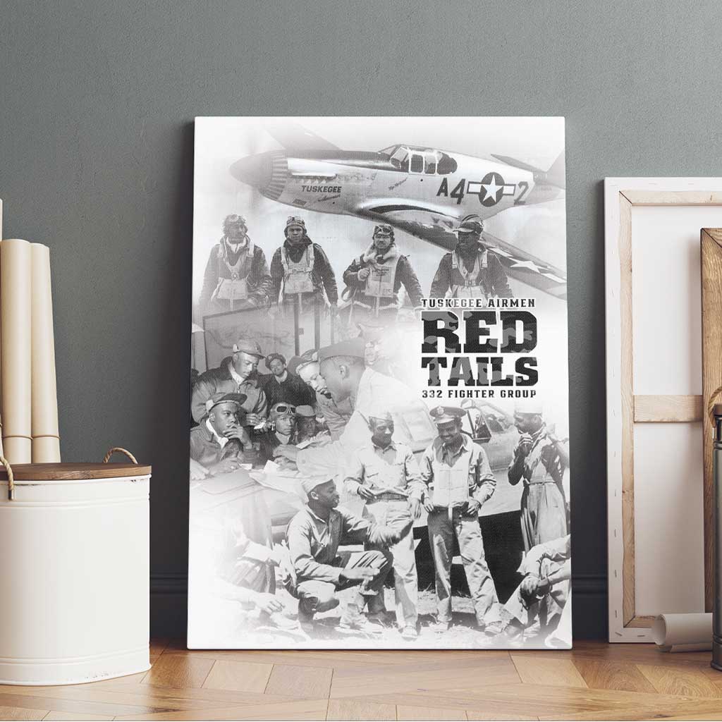 Tuskegee Airmen 332nd Fighter Group Canvas Wall Art The First to Fly with Honor - African Pride