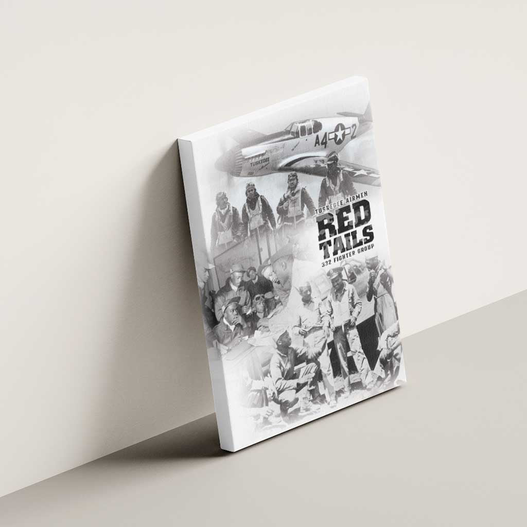 Tuskegee Airmen 332nd Fighter Group Canvas Wall Art The First to Fly with Honor - African Pride