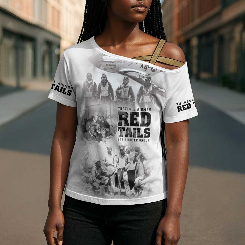 Tuskegee Airmen 332nd Fighter Group Cross Shoulder Shirt The First to Fly with Honor