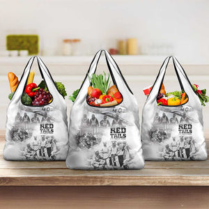 Tuskegee Airmen 332nd Fighter Group Grocery Bag The First to Fly with Honor - African Pride