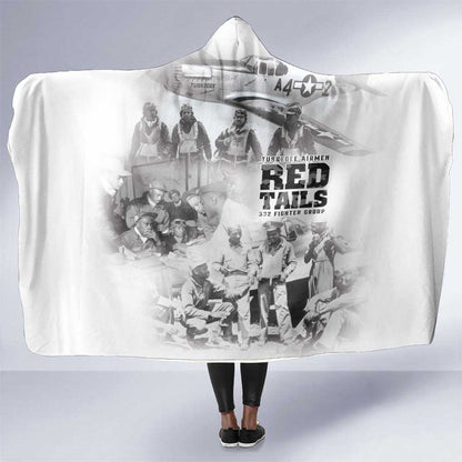 Tuskegee Airmen 332nd Fighter Group Hooded Blanket The First to Fly with Honor - African Pride