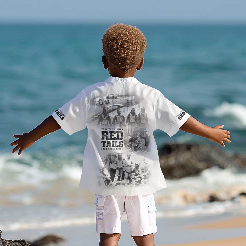 Tuskegee Airmen 332nd Fighter Group Kid Hawaiian Shirt The First to Fly with Honor - African Pride