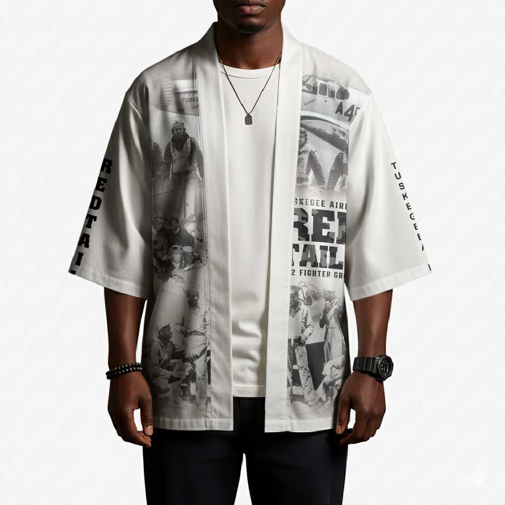 Tuskegee Airmen 332nd Fighter Group Kimono The First to Fly with Honor